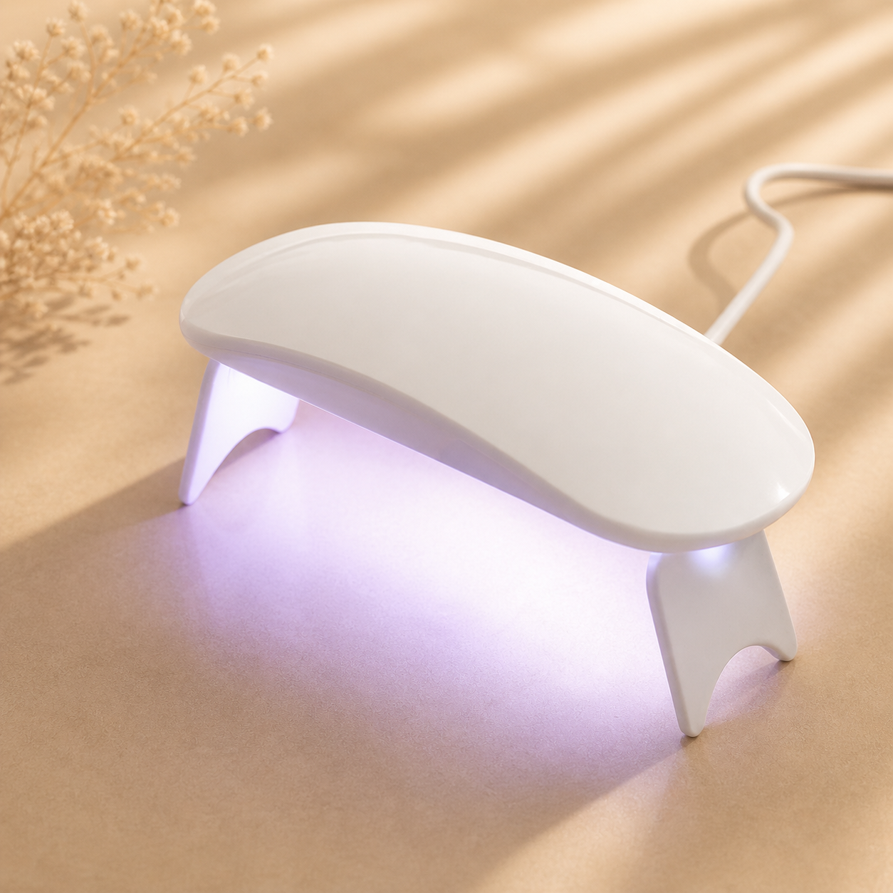 Mini Portable Uv Led Nail Lamp For Gel Nail Polish Curing (1 Pc)