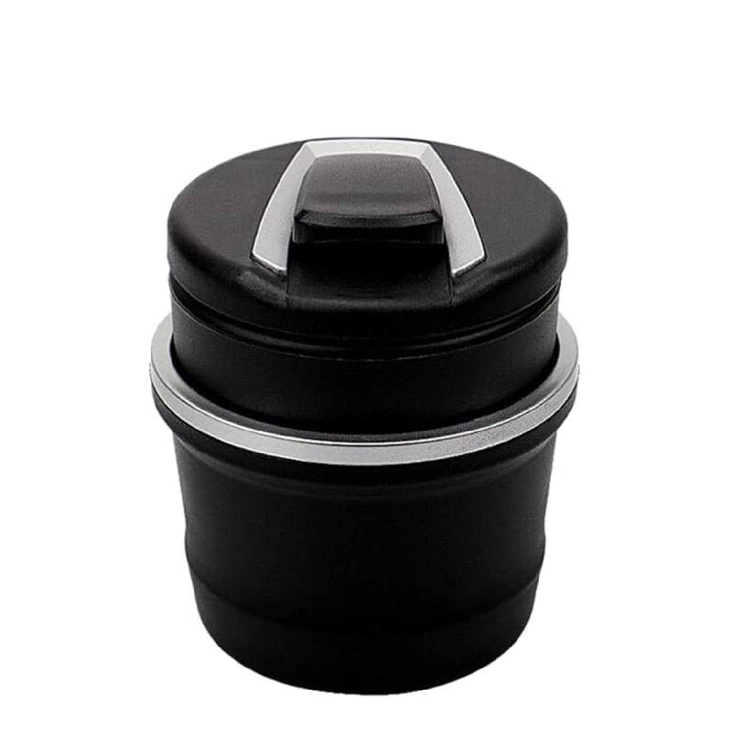 Portable Car Ashtray With Lid And Blue Led Light (1 Pc  With Color Box)